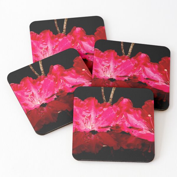 Item preview, Red flowers floating on water designed and sold by Pickleisgreen.
