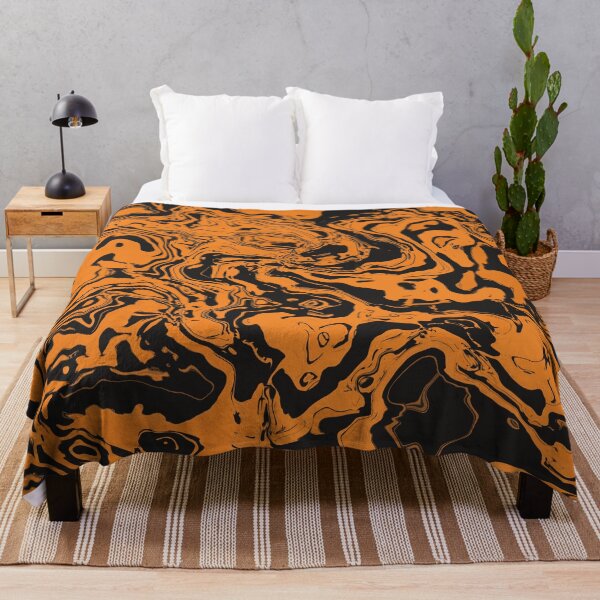 Item preview, Classic Halloween Orange and Black Swirl designed and sold by Ispeakgeek.