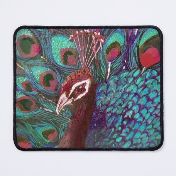 Peacock Love Mouse Pad