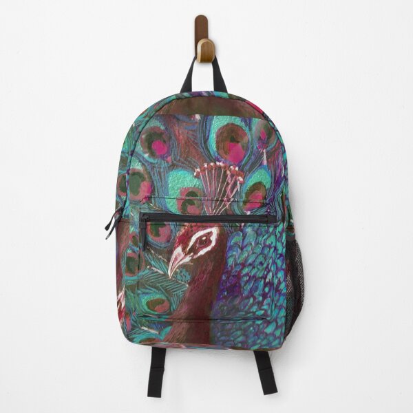 Item preview, Painted Peacock in Teal and Crimson designed and sold by Nicola Morgan.
