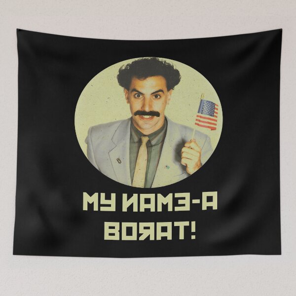 Item preview, For Mens Womens My Name-A Borat! Cute Graphic Gifts designed and sold by RubenPrice2210.