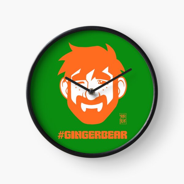 ADAM LIKES GINGER Clock