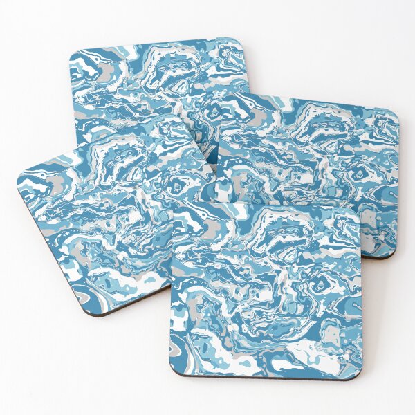 Item preview, Winter Wonderland Swirl of Blues and Whites designed and sold by Ispeakgeek.