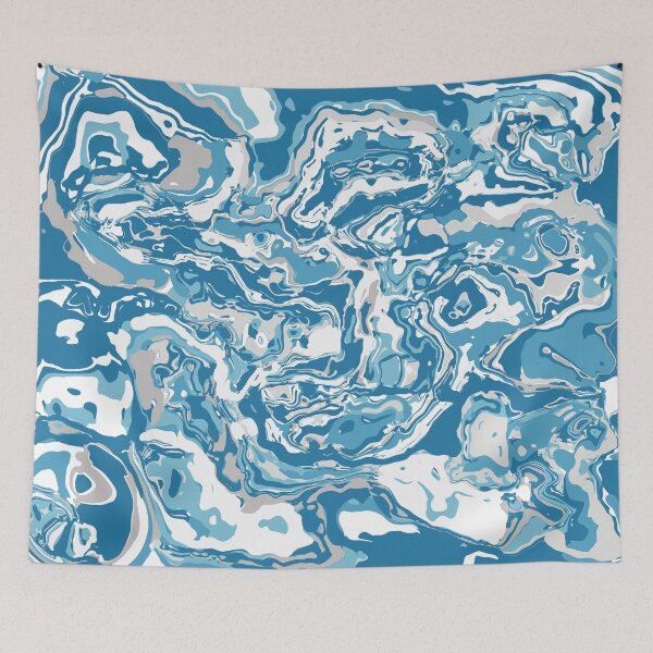Item preview, Winter Wonderland Swirl of Blues and Whites designed and sold by Ispeakgeek.