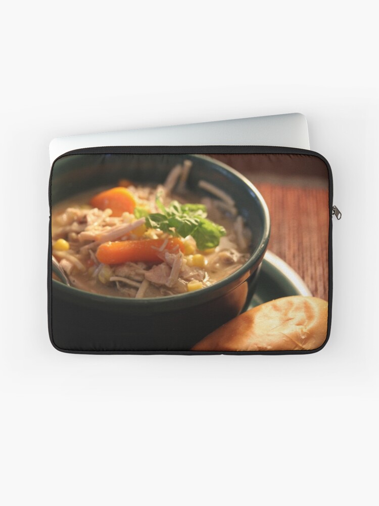 Thumbnail 1 of 2, Laptop Sleeve, Day After Thanksgiving - Turkey Soup designed and sold by eelsblueEllen.