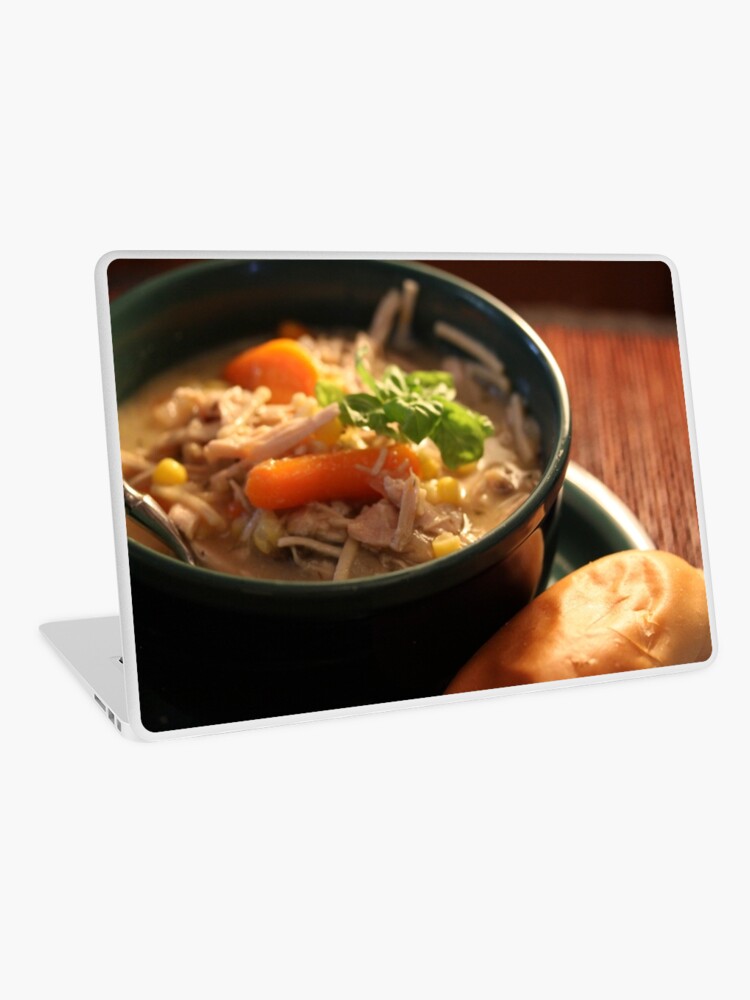 Thumbnail 1 of 2, Laptop Skin, Day After Thanksgiving - Turkey Soup designed and sold by eelsblueEllen.