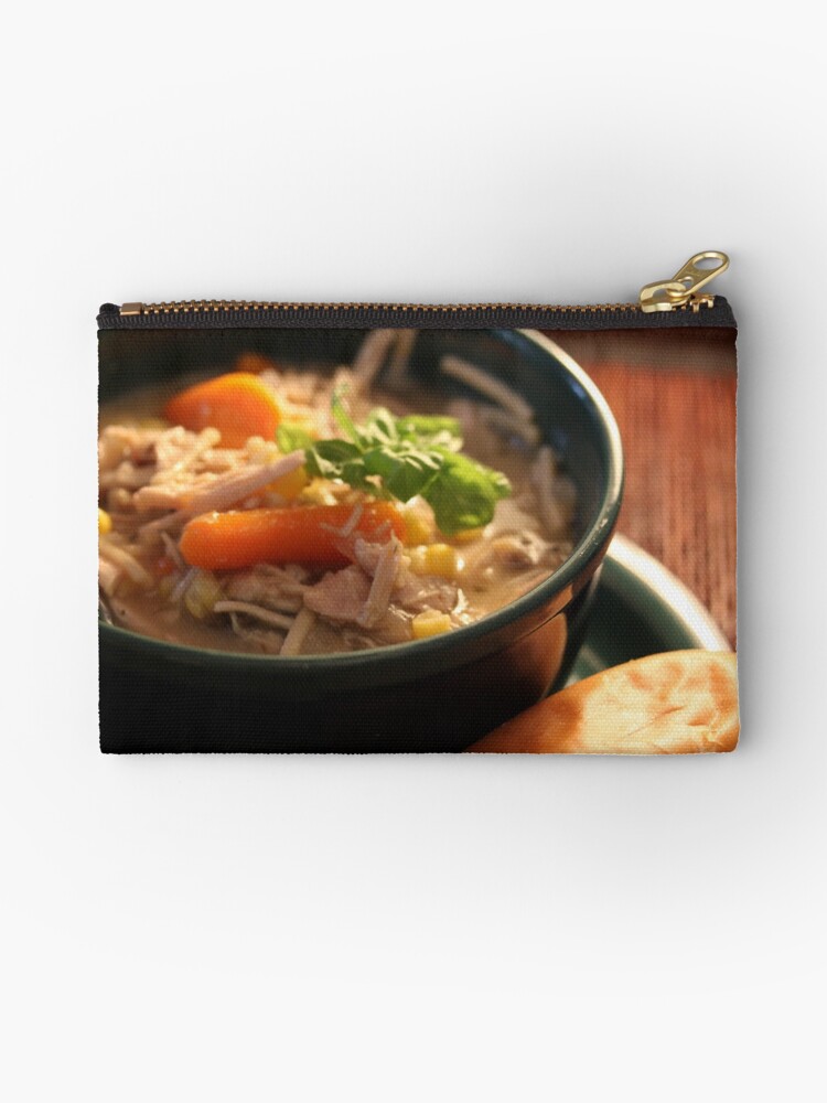 Thumbnail 1 of 4, Zipper Pouch, Day After Thanksgiving - Turkey Soup designed and sold by eelsblueEllen.
