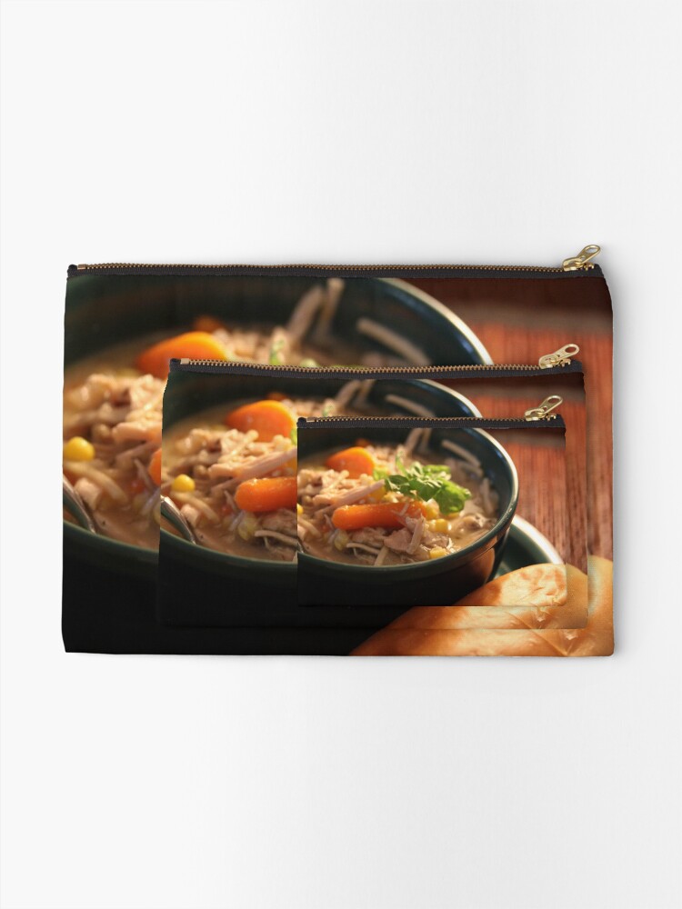 Thumbnail 2 of 4, Zipper Pouch, Day After Thanksgiving - Turkey Soup designed and sold by eelsblueEllen.
