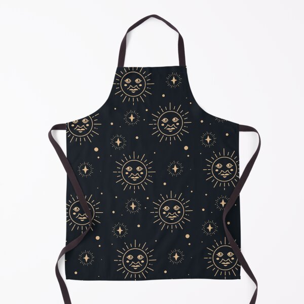 Item preview, Black and Gold Celestial Full Moon and Stars designed and sold by PetsandBeyond.