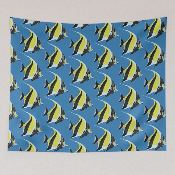Item preview, Moorish idol fish illustration designed and sold by MickeyEdwards.