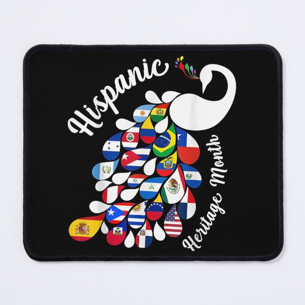 Item preview, Hispanic Heritage Month Peacock All Countries Flags designed and sold by TERRYCOXSHOP.