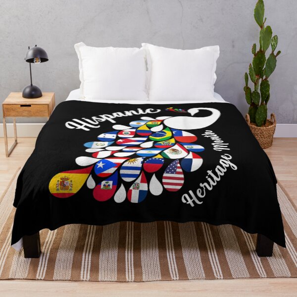 Item preview, Hispanic Heritage Month Peacock All Countries Flags designed and sold by TERRYCOXSHOP.