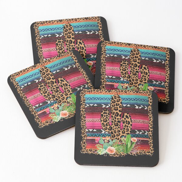 Item preview, Western Serape Leopard Cactus Cowgirl Horse Girl designed and sold by MatildaGrimes.