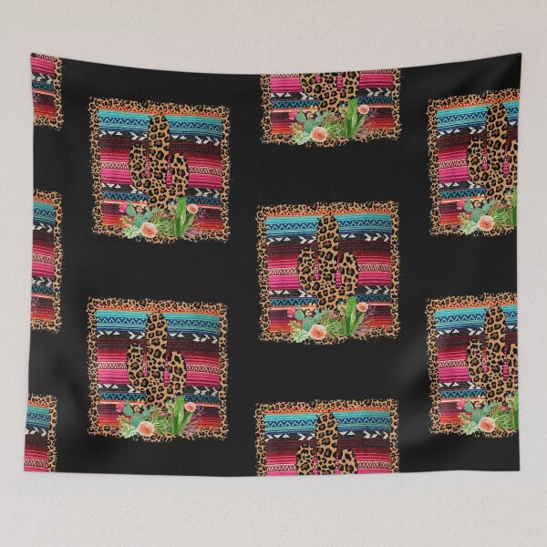 Item preview, Western Serape Leopard Cactus Cowgirl Horse Girl designed and sold by MatildaGrimes.