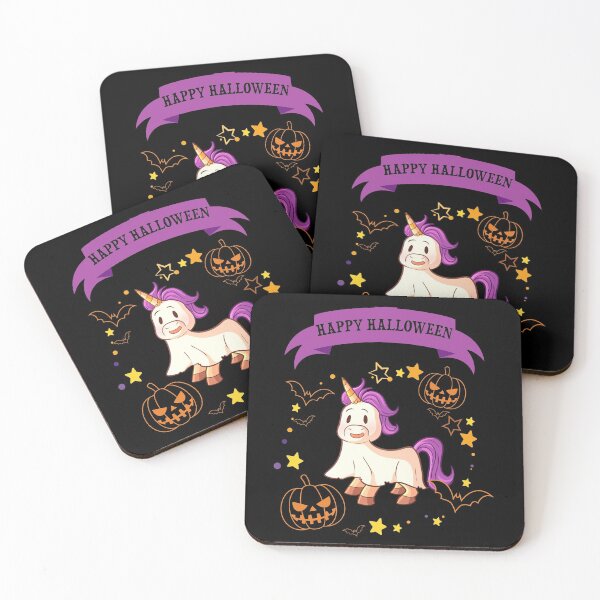 Item preview, Cute Girls Women Funny Ghost Unicorn Halloween designed and sold by R&BApparel.