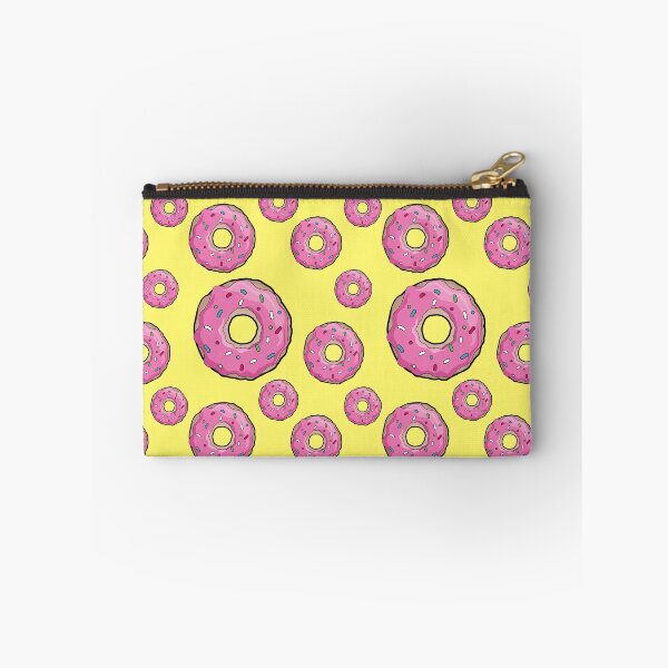 Item preview, Donuts Pattern with Pink icing, Yellow Background, Donut, Pattern designed and sold by graphic-genie.