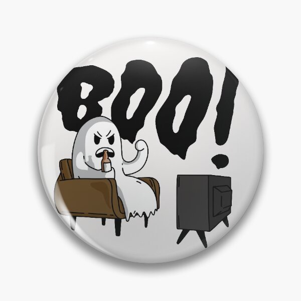 Artikelvorschau, Funny Cartoon Ghost Watching TV entworfen und verkauft von SLAG-Creative.