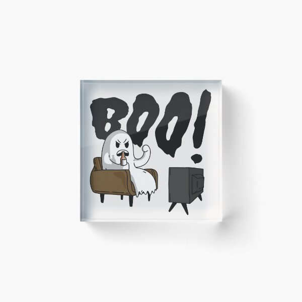 Artikelvorschau, Funny Cartoon Ghost Watching TV entworfen und verkauft von SLAG-Creative.