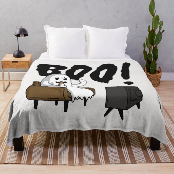 Item preview, Funny Cartoon Ghost Watching TV designed and sold by SLAG-Creative.