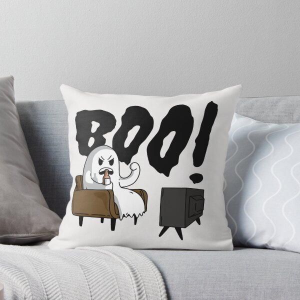 Artikelvorschau, Funny Cartoon Ghost Watching TV entworfen und verkauft von SLAG-Creative.