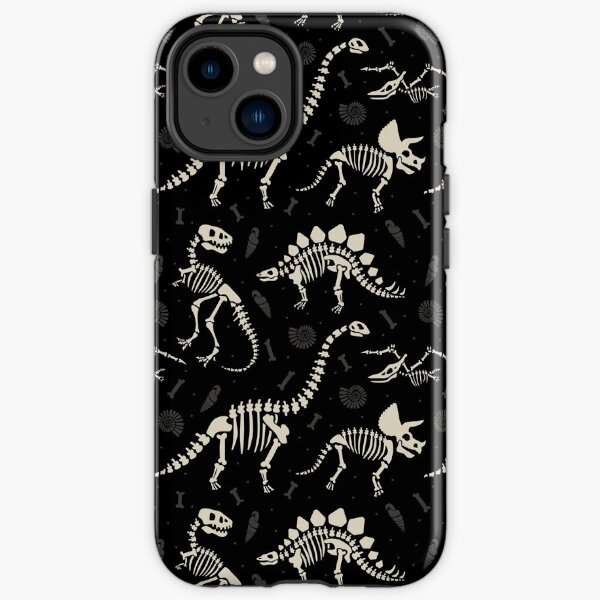 Dinosaur Fossils in Black iPhone Tough Case