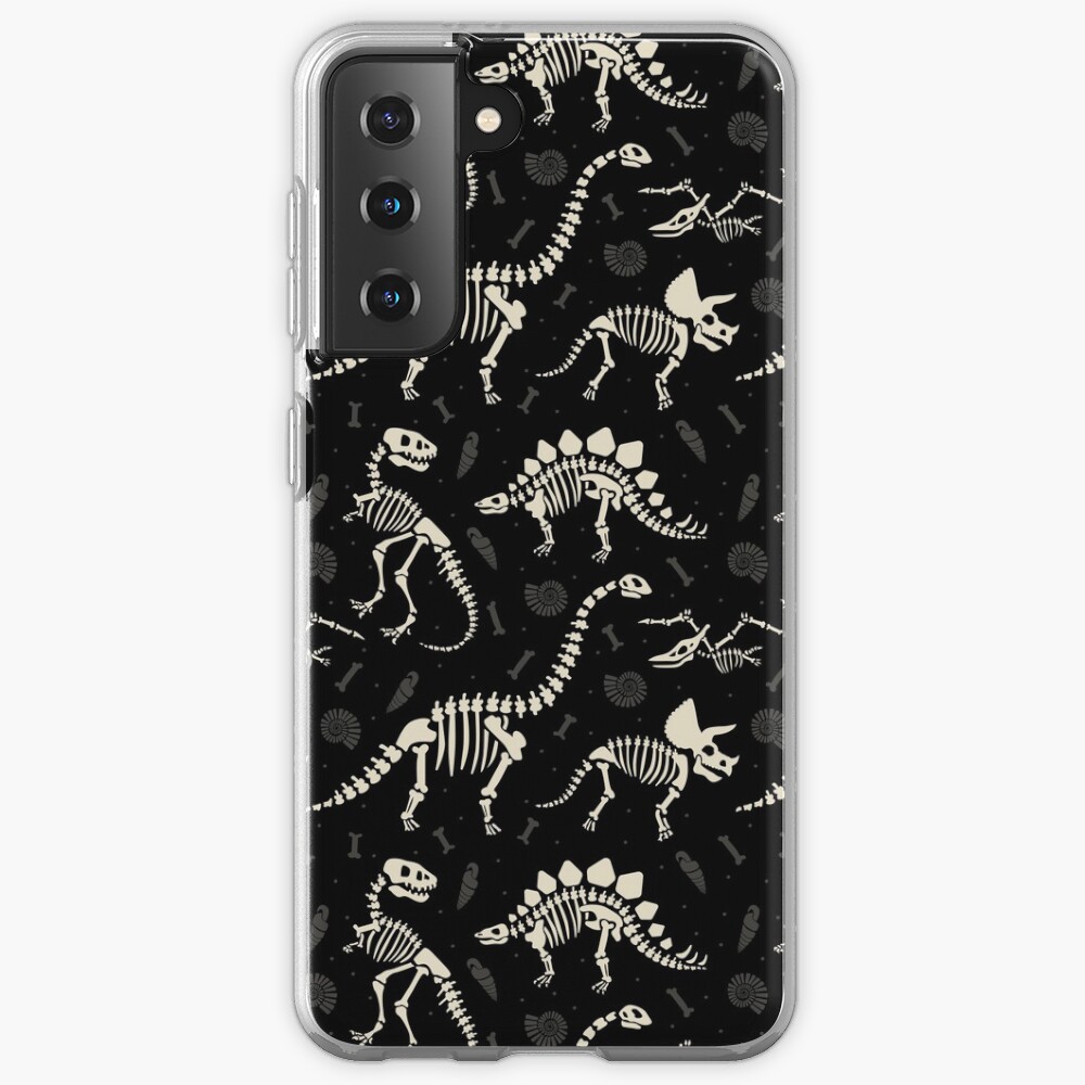 Dinosaur Fossils in Black Samsung Galaxy Phone Case