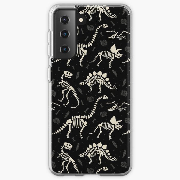 Dinosaur Fossils in Black Samsung Galaxy Soft Case