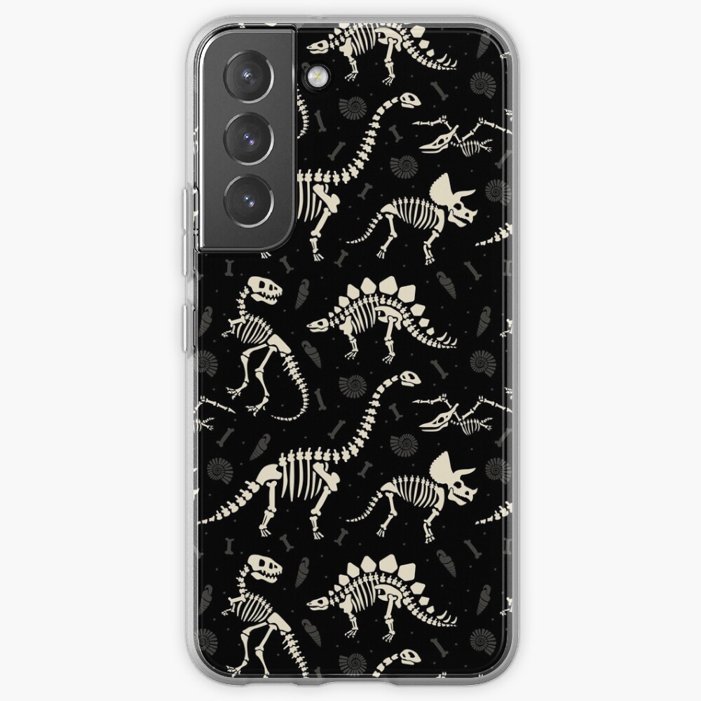 Dinosaur Fossils in Black Samsung Galaxy Phone Case