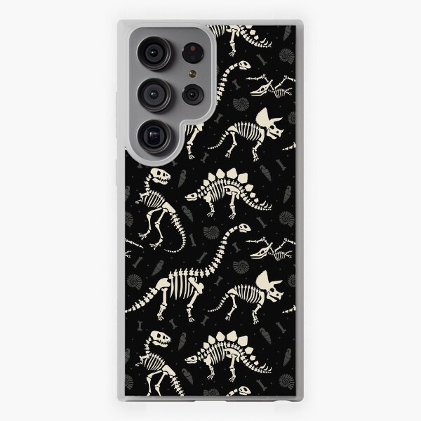 Aperçu de l'œuvre Fossiles de dinosaures en noir créée et vendue par latheandquill.