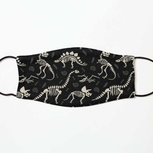 Dinosaur Fossils in Black Kids Mask