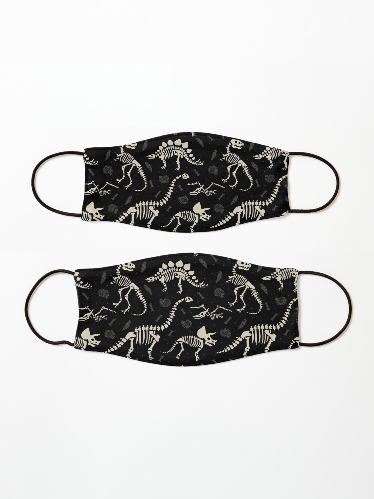 Alternate view of Dinosaur Fossils in Black Mask