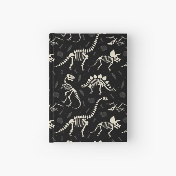 Artikel-Vorschau von Dinosaurierfossilien in Schwarz, designt und verkauft von latheandquill.
