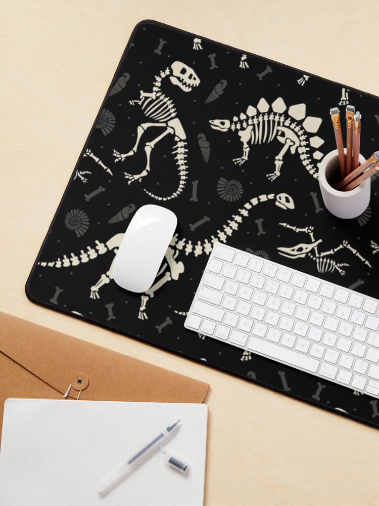 Alternate view of Dinosaur Fossils in Black Mouse Pad