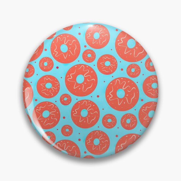 Item preview, Donuts Pattern, Blue Background, Donut, Pattern designed and sold by graphic-genie.