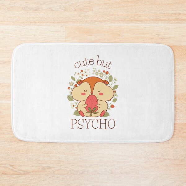 Item preview, Cute but Psycho, with a cute critter eating strawberries designed and sold by Auntieck.