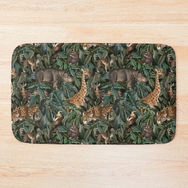 Item preview, Animal seamless pattern jungle background illustration designed and sold by Sarwat Reza.