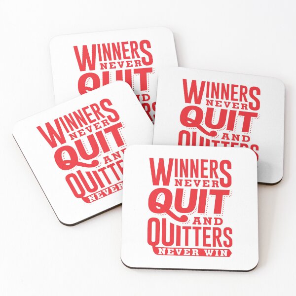Item preview, WINNERS NEVER QUIT designed and sold by Appleart Studio.