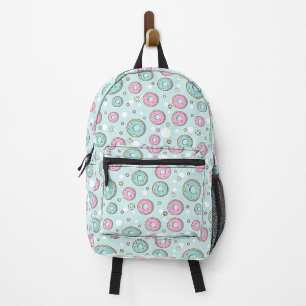 Item preview, Donuts Pattern Pink and Blue, Blue Background, Donut, Pattern designed and sold by graphic-genie.