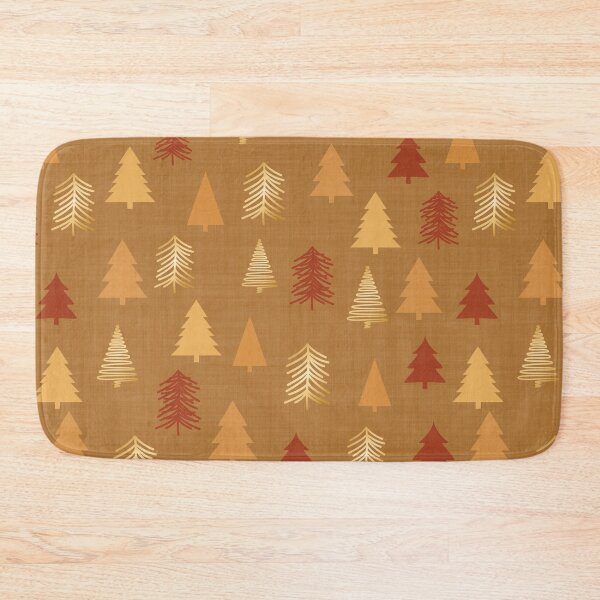 Item preview, Christmas Trees Orange Gold designed and sold by cashewdays.