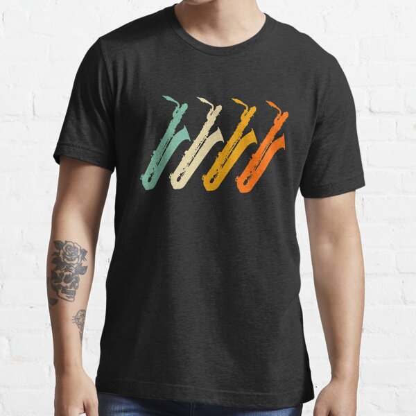 Retro Baritone Saxophone For Bari Saxophonist Essential T-Shirt