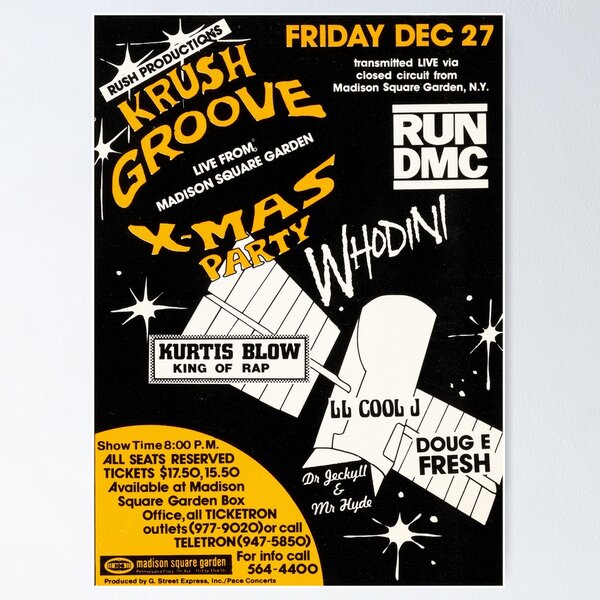 Vintage Hip Hop Concert Poster