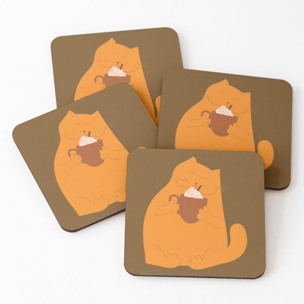 Item preview, My Cat With His Pumpkin Spice Latte designed and sold by maxine cunanan.