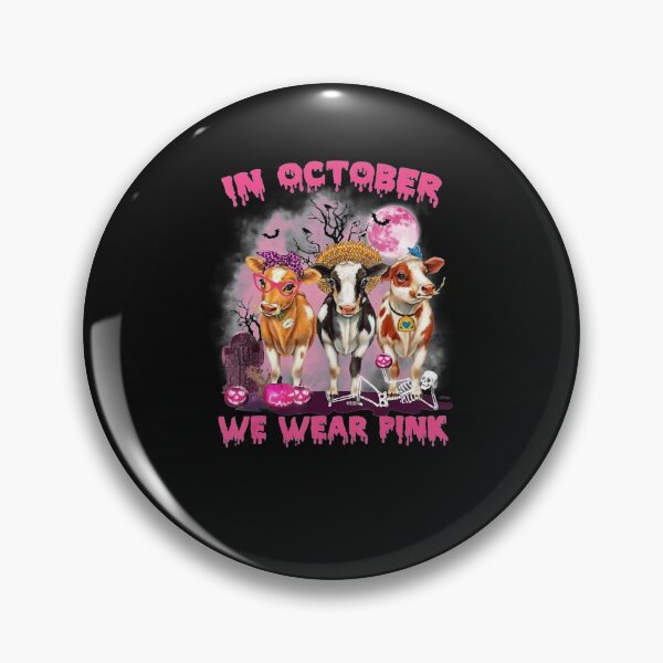 Item preview, In October We Wear Pink Cow Pumpkin Breast designed and sold by Nguyenvanhai.
