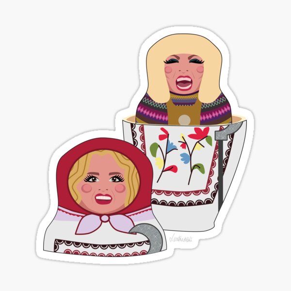 Item preview, Katya Zamolodchikova and Pat - Russian Dolls designed and sold by LaurothyGayle.