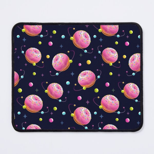 Item preview, Space Donuts Planets Pattern, Black Background, Donut, Pattern designed and sold by graphic-genie.