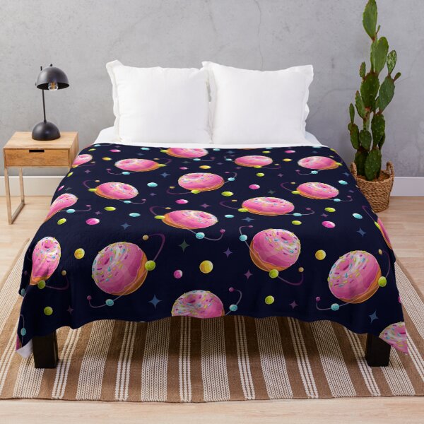 Item preview, Space Donuts Planets Pattern, Black Background, Donut, Pattern designed and sold by graphic-genie.