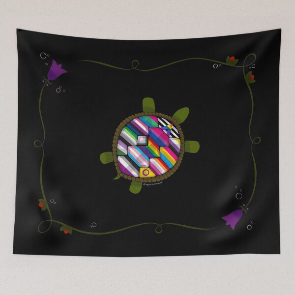 Item preview, Floral Turtle Island Pride designed and sold by Katherine Shapard.