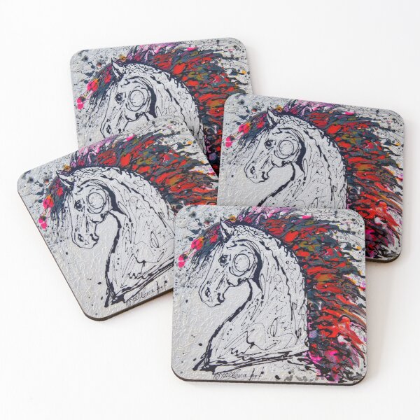 Item preview, Abstract Horse Number 3 Jackson Pollock Inspiration by OLena Art designed and sold by Rocky Mountain Artistry.
