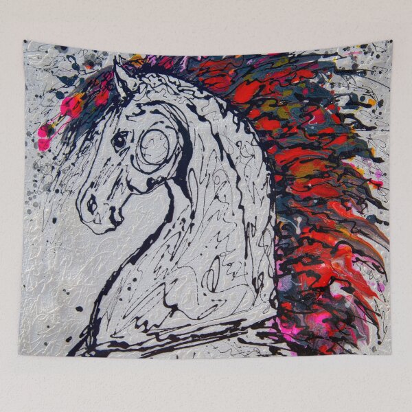Item preview, Abstract Horse Number 3 Jackson Pollock Inspiration by OLena Art designed and sold by Rocky Mountain Artistry.