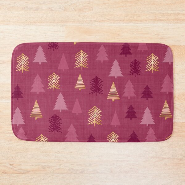 Item preview, Christmas Trees Cherry Red And Gold designed and sold by cashewdays.